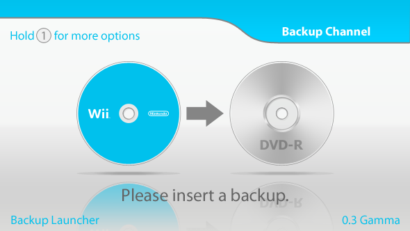 Wii Backup Launcher 0.3 Gamma Channel